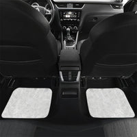 Personalised Fiji Day 2026 Car Mats Masi Tapa Pattern With Palm Tree White Version LT05 Set 2pcs - Back White - Polynesian Pride