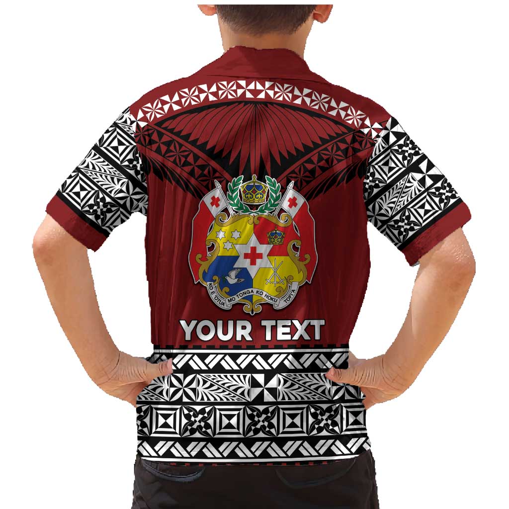 Personalised Tonga Constitution Day Family Matching Mermaid Dress and Hawaiian Shirt Tongan Kupesi Ngatu Pattern LT05 - Polynesian Pride