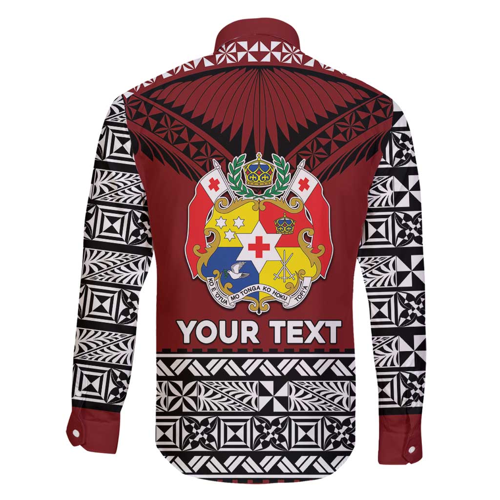 Personalised Tonga Constitution Day Family Matching Mermaid Dress and Hawaiian Shirt Tongan Kupesi Ngatu Pattern LT05 - Polynesian Pride