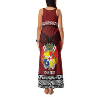 Personalised Tonga Constitution Day Family Matching Tank Maxi Dress and Hawaiian Shirt Tongan Kupesi Ngatu Pattern LT05 - Polynesian Pride