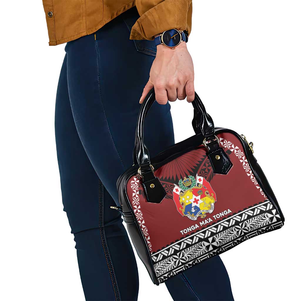 Tonga Constitution Day Shoulder Handbag Tongan Kupesi Ngatu Pattern