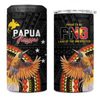 Papua New Guinea Tok Pisin Wik 4 in 1 Can Cooler Tumbler Land Of The Unexpected LT05 One Size: 16 oz Black - Polynesian Pride
