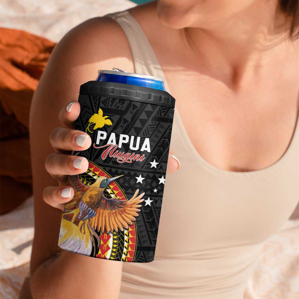Papua New Guinea Tok Pisin Wik 4 in 1 Can Cooler Tumbler Land Of The Unexpected LT05 - Polynesian Pride