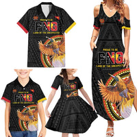 Papua New Guinea Tok Pisin Wik Family Matching Summer Maxi Dress and Hawaiian Shirt Land Of The Unexpected LT05 - Polynesian Pride