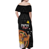 Papua New Guinea Tok Pisin Wik Off Shoulder Maxi Dress Land Of The Unexpected LT05 - Polynesian Pride