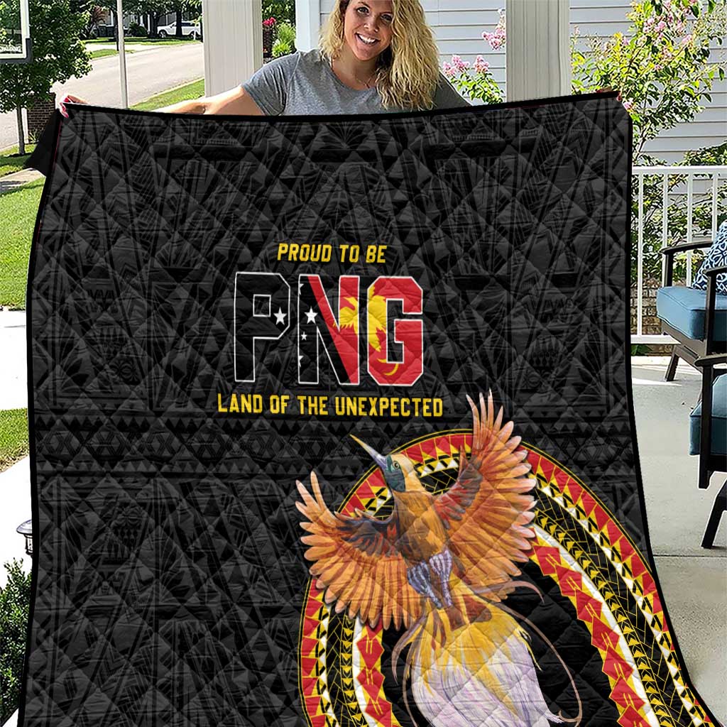 Papua New Guinea Tok Pisin Wik Quilt Land Of The Unexpected LT05 Black - Polynesian Pride