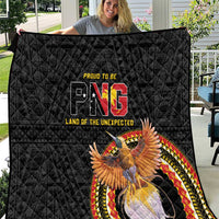 Papua New Guinea Tok Pisin Wik Quilt Land Of The Unexpected LT05 Black - Polynesian Pride