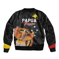 Papua New Guinea Tok Pisin Wik Sleeve Zip Bomber Jacket Land Of The Unexpected LT05 - Polynesian Pride