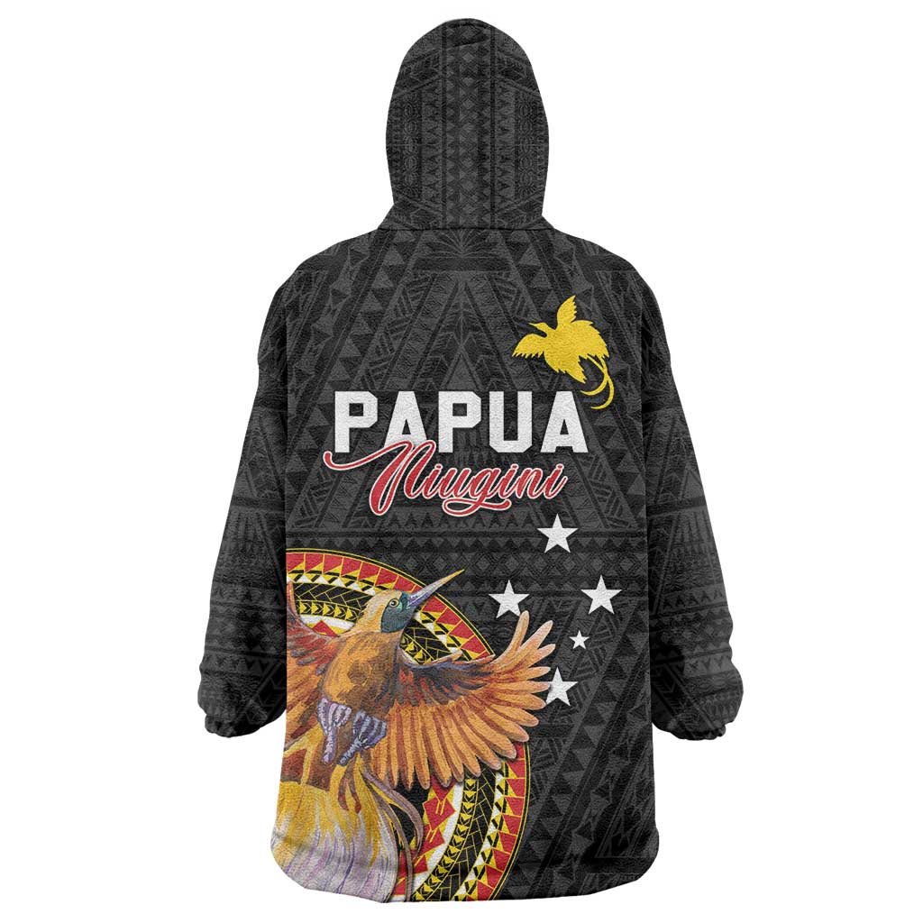 Papua New Guinea Tok Pisin Wik Wearable Blanket Hoodie Land Of The Unexpected LT05 - Polynesian Pride