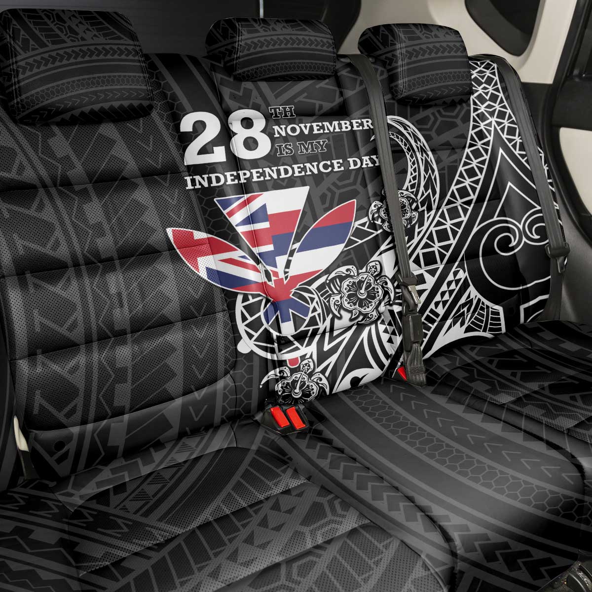 Hawaii November 28th Is My Independence Day Back Car Seat Cover LT05 - Polynesian Pride