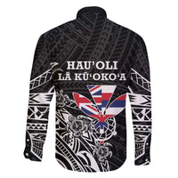 Hawaii November 28th Is My Independence Day Family Matching Off The Shoulder Long Sleeve Dress and Hawaiian Shirt LT05 - Polynesian Pride