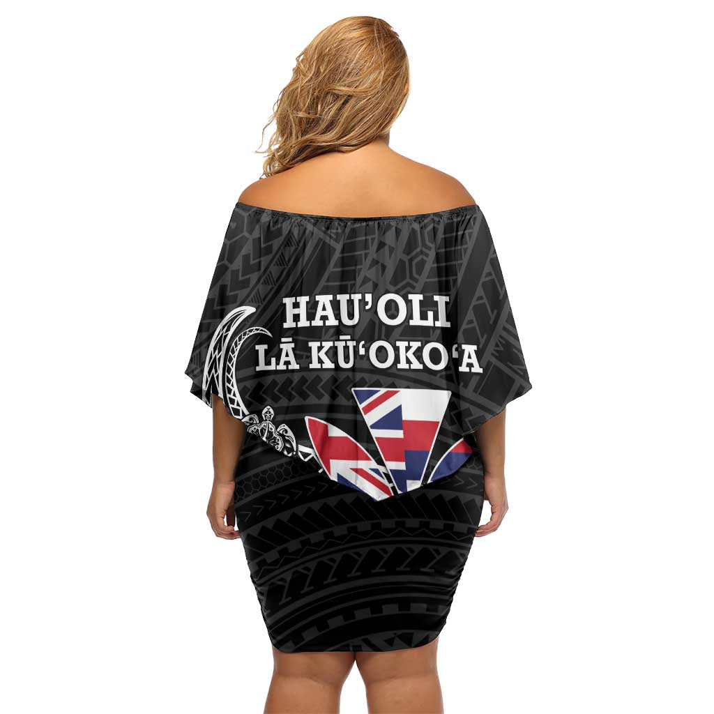 Hawaii November 28th Is My Independence Day Family Matching Off Shoulder Short Dress and Hawaiian Shirt LT05 - Polynesian Pride