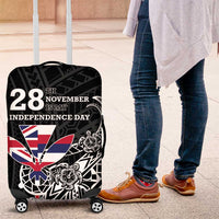 Hawaii November 28th Is My Independence Day Luggage Cover LT05 Black - Polynesian Pride