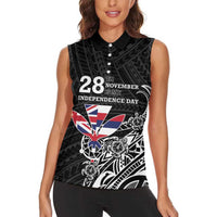 Hawaii November 28th Is My Independence Day Women Sleeveless Polo Shirt LT05 - Polynesian Pride