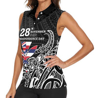 Hawaii November 28th Is My Independence Day Women Sleeveless Polo Shirt LT05 - Polynesian Pride