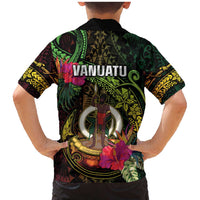 Vanuatu Family Matching Mermaid Dress and Hawaiian Shirt Be Strong Pray For Port Vila LT05 - Polynesian Pride
