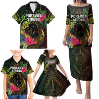 Vanuatu Family Matching Puletasi and Hawaiian Shirt Be Strong Pray For Port Vila LT05 - Polynesian Pride