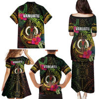 Vanuatu Family Matching Puletasi and Hawaiian Shirt Be Strong Pray For Port Vila LT05 - Polynesian Pride