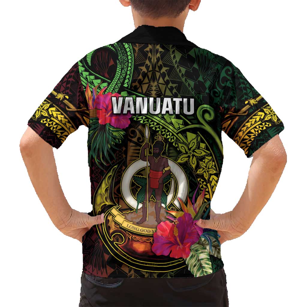 Vanuatu Family Matching Tank Maxi Dress and Hawaiian Shirt Be Strong Pray For Port Vila LT05 - Polynesian Pride