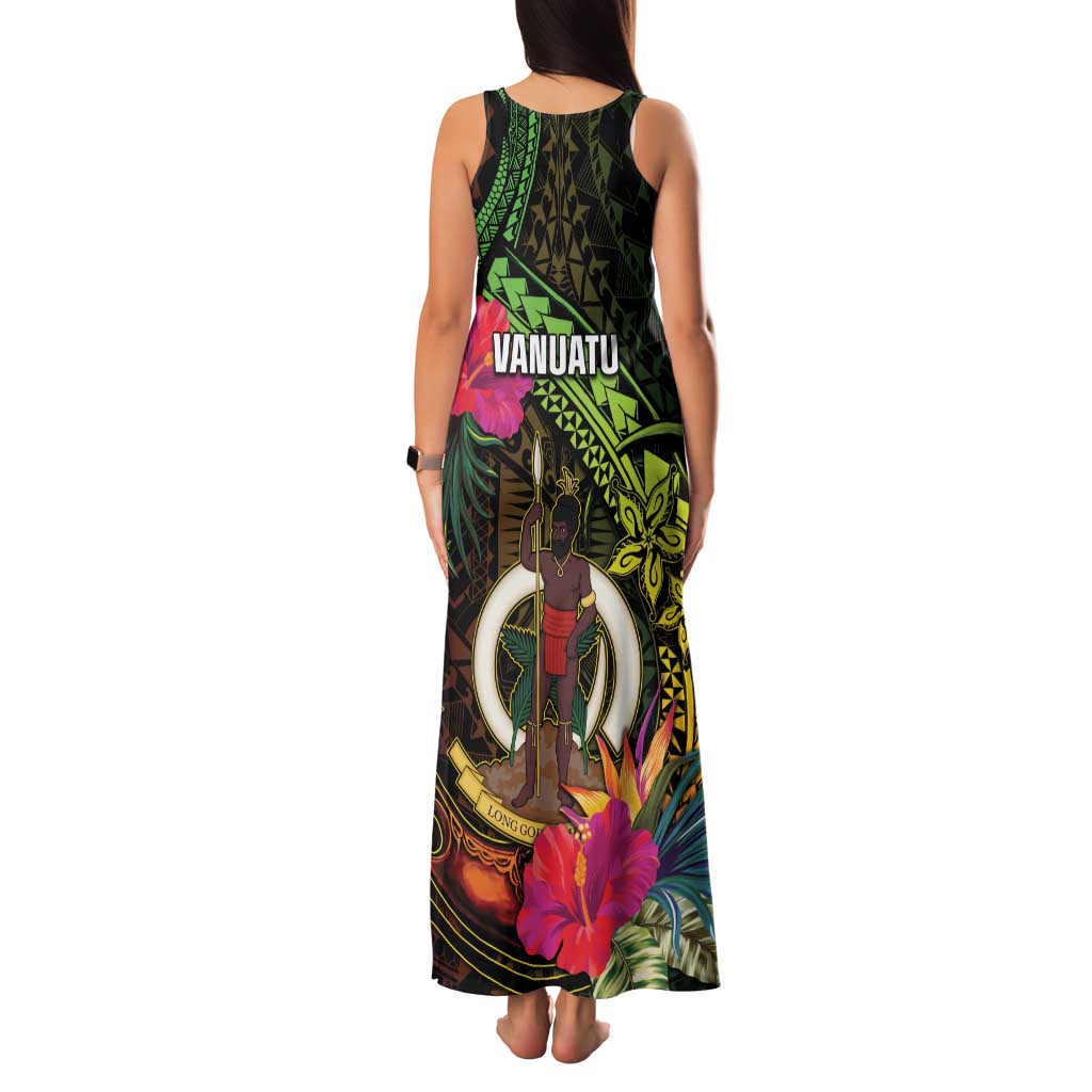 Vanuatu Family Matching Tank Maxi Dress and Hawaiian Shirt Be Strong Pray For Port Vila LT05 - Polynesian Pride