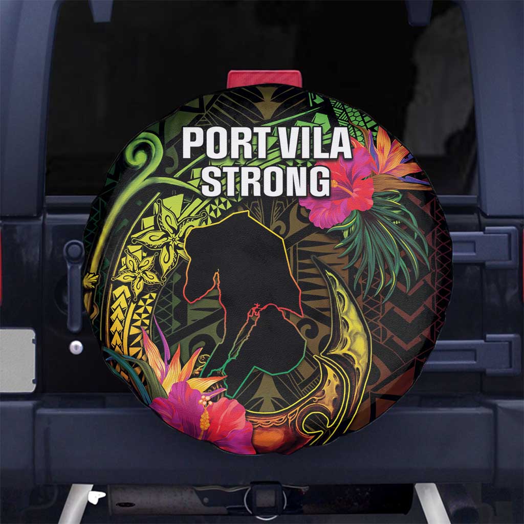 Vanuatu Spare Tire Cover Be Strong Pray For Port Vila LT05 - Polynesian Pride