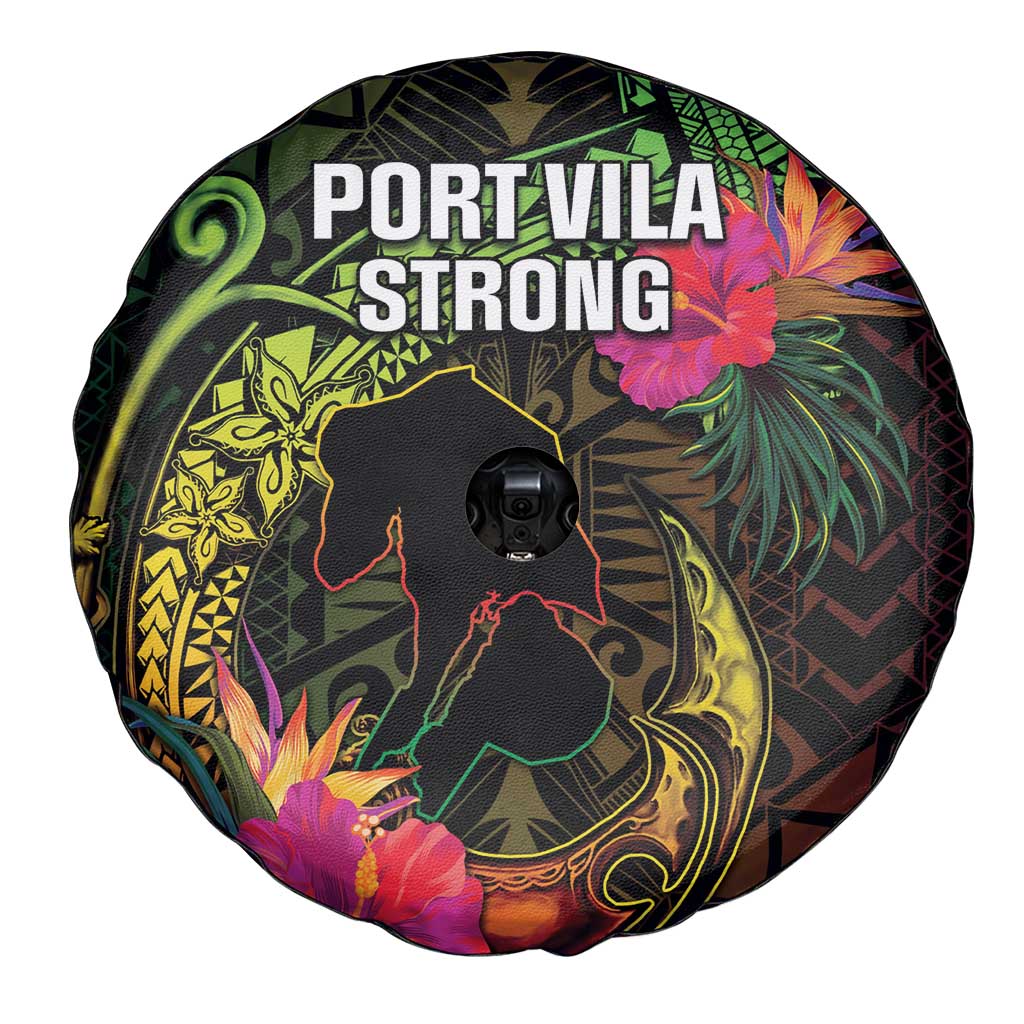 Vanuatu Spare Tire Cover Be Strong Pray For Port Vila LT05 - Polynesian Pride