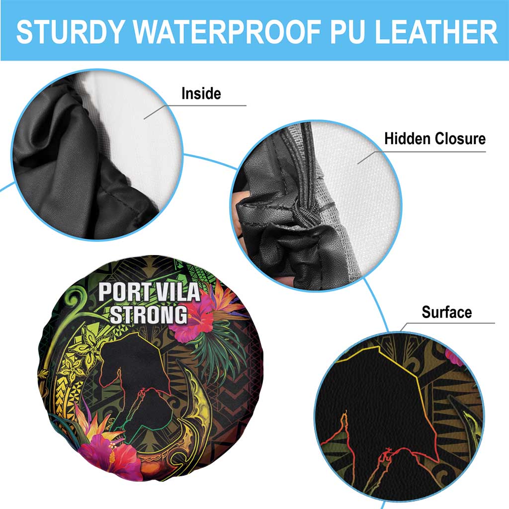 Vanuatu Spare Tire Cover Be Strong Pray For Port Vila LT05 - Polynesian Pride