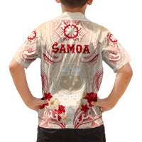 Siva Samoa Family Matching Off Shoulder Maxi Dress and Hawaiian Shirt Samoan Taupou With Polynesian Pattern LT05 - Polynesian Pride