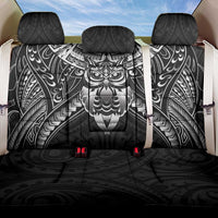New Zealand Morepork Back Car Seat Cover Maori Pattern Black LT05 One Size Black - Polynesian Pride