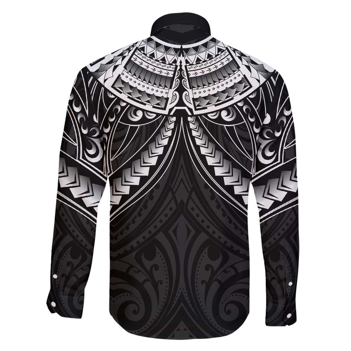 New Zealand Morepork Family Matching Off The Shoulder Long Sleeve Dress and Hawaiian Shirt Maori Pattern Black LT05 - Polynesian Pride