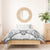 New Zealand Morepork Bedding Set Maori Pattern White