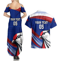 Custom Samoa Rugby Couples Matching Summer Maxi Dress and Hawaiian Shirt Manuma Ptilinopus Perousii LT05 - Polynesian Pride