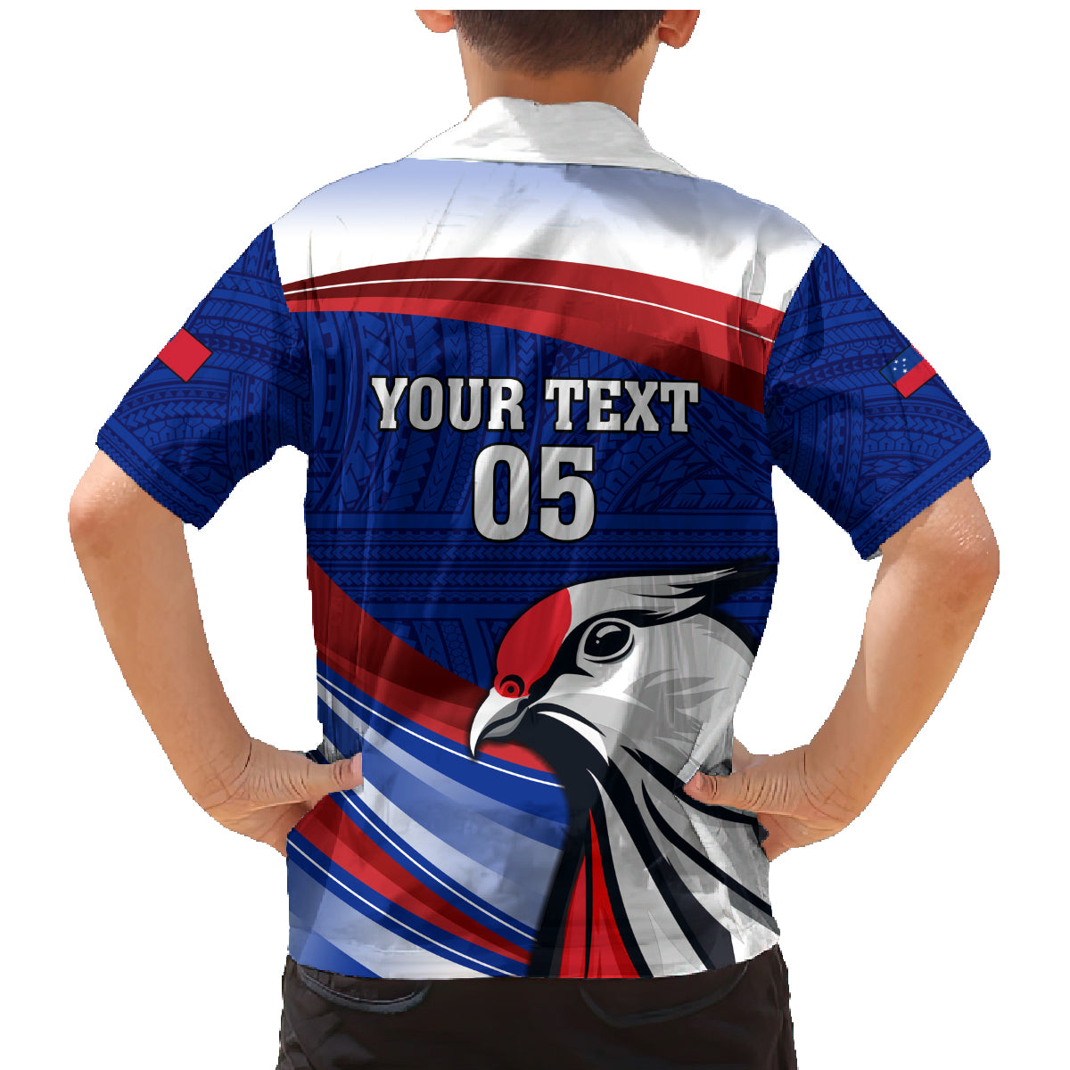 Custom Samoa Rugby Family Matching Mermaid Dress and Hawaiian Shirt Manuma Ptilinopus Perousii LT05 - Polynesian Pride