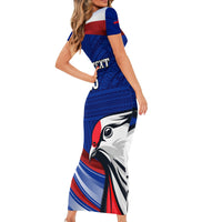 Custom Samoa Rugby Family Matching Short Sleeve Bodycon Dress and Hawaiian Shirt Manuma Ptilinopus Perousii LT05 - Polynesian Pride