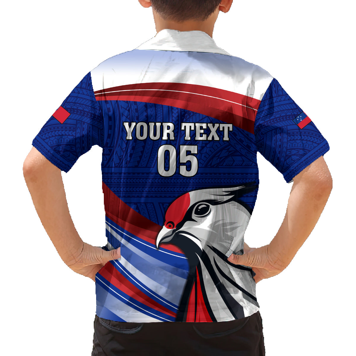 Custom Samoa Rugby Family Matching Tank Maxi Dress and Hawaiian Shirt Manuma Ptilinopus Perousii LT05 - Polynesian Pride