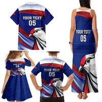 Custom Samoa Rugby Family Matching Tank Maxi Dress and Hawaiian Shirt Manuma Ptilinopus Perousii LT05 - Polynesian Pride