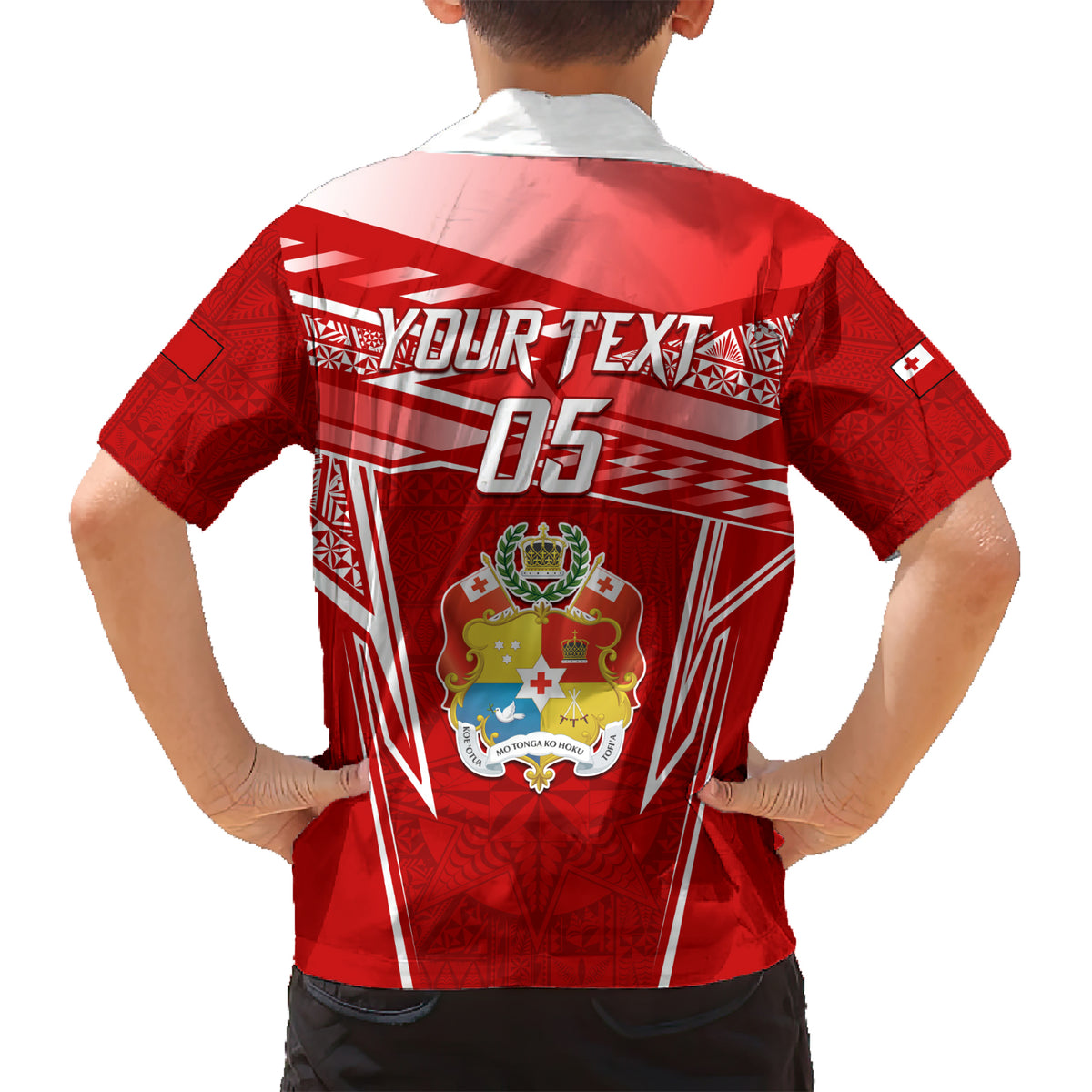 Custom Tonga Rugby Family Matching Short Sleeve Bodycon Dress and Hawaiian Shirt Kupesi Ngatu Pattern LT05 - Polynesian Pride