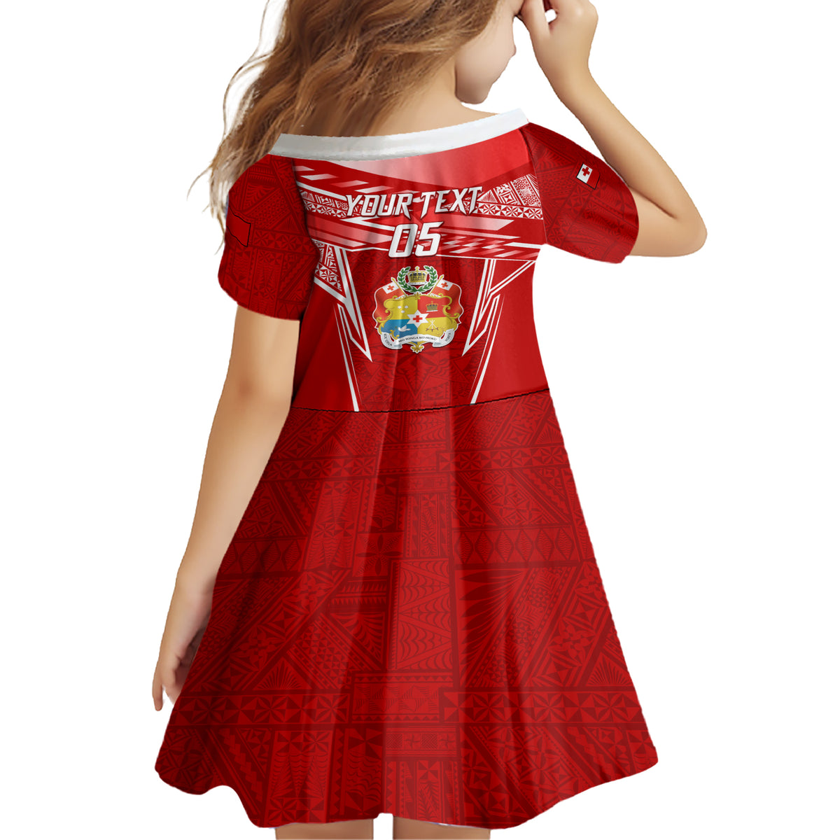 Custom Tonga Rugby Family Matching Short Sleeve Bodycon Dress and Hawaiian Shirt Kupesi Ngatu Pattern LT05 - Polynesian Pride