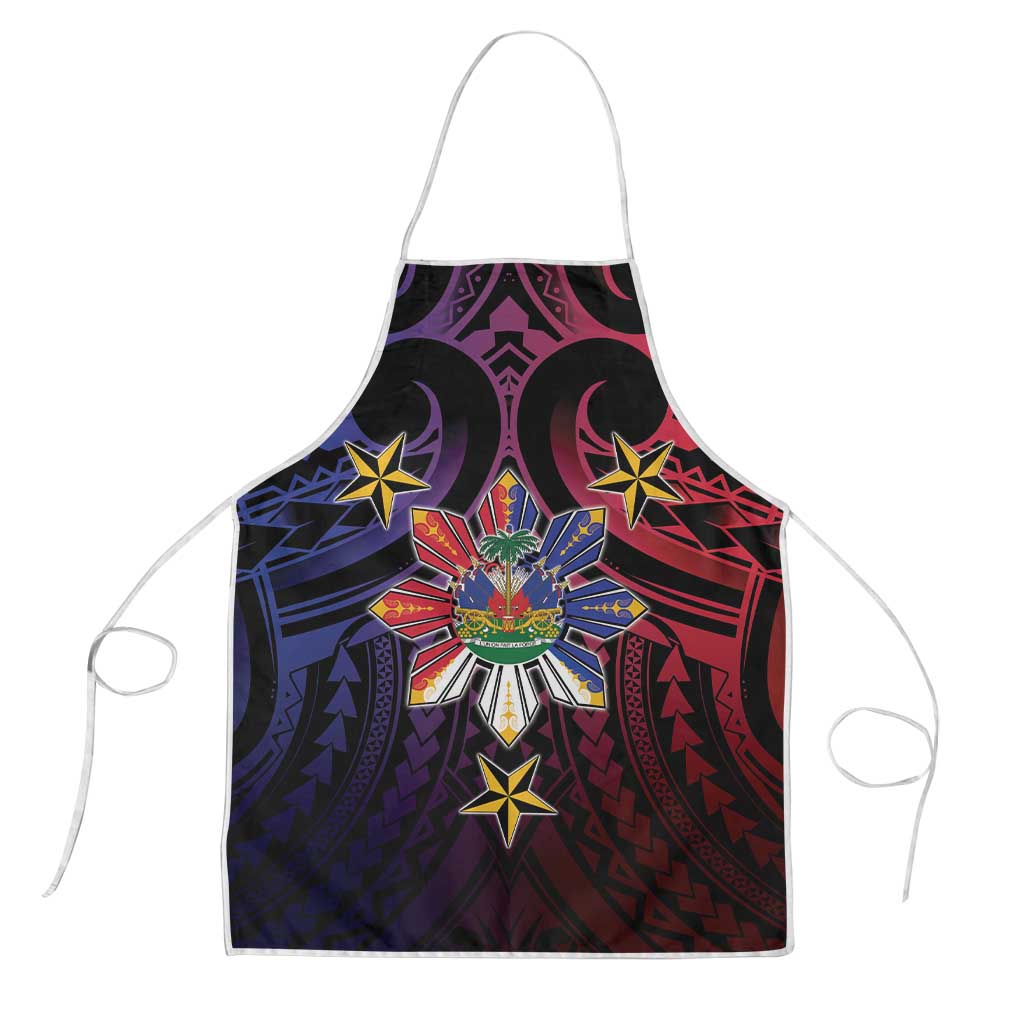 Haiti Philippines Apron Haitian Coat Of Arms With Filipino Sun