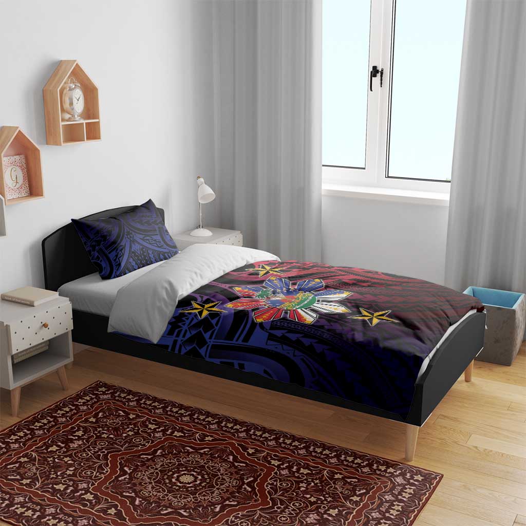 Haiti Philippines Bedding Set Haitian Coat Of Arms With Filipino Sun