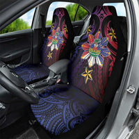 Haiti Philippines Car Seat Cover Haitian Coat Of Arms With Filipino Sun LT05 - Polynesian Pride