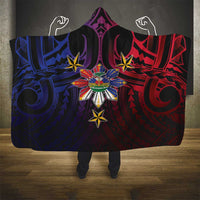 Haiti Philippines Hooded Blanket Haitian Coat Of Arms With Filipino Sun LT05 - Polynesian Pride