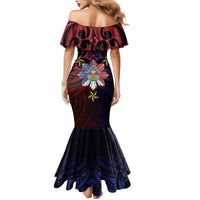 Haiti Philippines Mermaid Dress Haitian Coat Of Arms With Filipino Sun LT05 - Polynesian Pride
