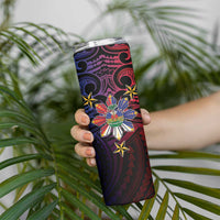 Haiti Philippines Skinny Tumbler Haitian Coat Of Arms With Filipino Sun LT05 - Polynesian Pride