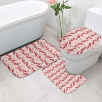 Hawaii Ti Leaf Maile Tuberose Lei Bathroom Set With Hanalei Leaf Red