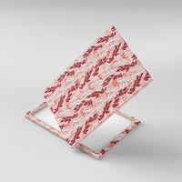 Hawaii Ti Leaf Maile Tuberose Lei Canvas Wall Art With Hanalei Leaf Red