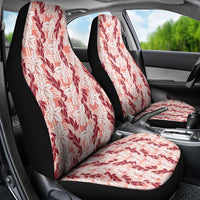 Hawaii Ti Leaf Maile Tuberose Lei Car Seat Cover With Hanalei Leaf Red LT05 - Polynesian Pride