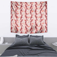 Hawaii Ti Leaf Maile Tuberose Lei Tapestry With Hanalei Leaf Red
