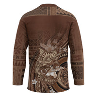 Samoa Tatau Marlin Hockey Jersey With Siapo Motifs Brown