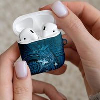 Samoa Tatau Marlin AirPods Case With Siapo Motifs Teal LT05 - Polynesian Pride